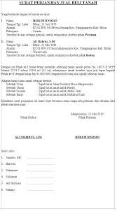 Contoh Surat Pernyataan Jual Beli Tanah Akta Jual Beli Tanah ...