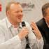 gestures beside Andreas Bartl (PRO7) during a news ... - Eurovision Song Contest 2010 Press Conference p0q6el6RjKtt