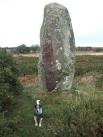 tapering shape gives this giant maenhir a brooding, humanoid presence. - via Daymix