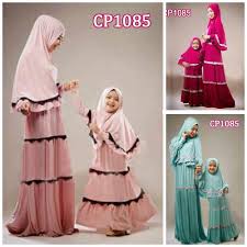 Baju Muslim Couple Zahra CP1085 Mom N Kid � Gamis Ibu Anak