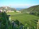 grass tennis court - via Daymix
