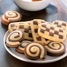 Schwarz-Weiß Gebäck