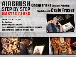 Das gab es noch nie: Craig Fraser reist von Los Angeles nach Hamburg, um als ASBS Masterclass Dozent interessierten Custom-Paintern Einblicke in seine ... - CraigFraser_Banner