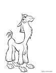 Llama coloring page