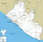 Map of Liberia and Liberian