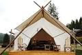 Luxury canvas lodge tent vacations near Whitefish in Montana USA
