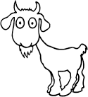 Goat coloring page