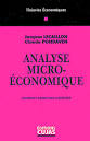 Livre : Analyse micro-économique. Cours et.... Claude Pondaven ...