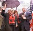 Why is Joe DioGuardi so happy?