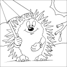 Hedgehog coloring page