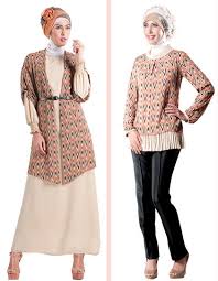 Contoh Baju Muslim Batik