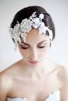 6 Ways to Wear a Veil - Handmade Wedding | Emmaline Bride - ways-to-wear-a-veil-lace-headpiece-by-maria-aparicio