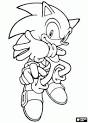 Sonic coloring page