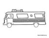 Camper RV coloring page