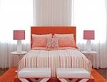 Fresh Orange Classic Bedroom Interior Design | Daily Interior ...