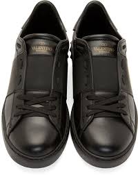 Black Low-Top Sneakers | Mens Products, Valentino and Sneakers