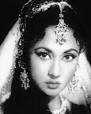 a portrait of Meena Kumari