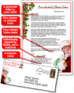 with a letter from Santa