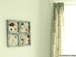 Coastal Nautical Bathroom Makeover with DIY Curtains, Wall Art ...