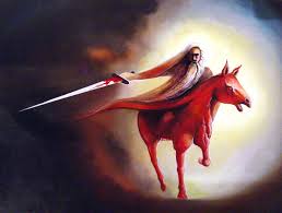 Four Horses of the Apocalypse - The Red Horse - Revelation 6:3-4-- Paintings of the Apocalypse by Artist ... - The%20Red%20Horse