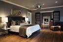 Grey Wall Color Scheme and White Bed Sets in Contemporary Bedroom ...