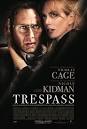 "Trespass" promotional poster featuring Nicolas Cage and Nicole Kidman