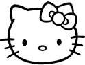 Hello Kitty coloring page