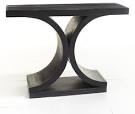 Mid-Century Modern Console Table, Black - modern - side tables and ...