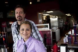 Neil Helmkay, left, with his daughter Kammi Malin. Helmkay recently opened a third location for Angelo\u0026#39;s Coney Island in Grand Blanc. - 11799654-large