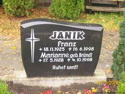 Grab von Franz Janik (18.11.1925-16.06.1998), Friedhof Spetzerfehn-