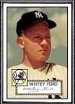 1952 Topps Whitey Ford Card