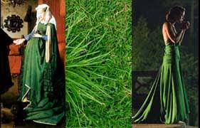 Elegant Greend Wedding Adress 2010