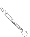 Clarinet coloring page