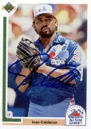 Ivan Calderon Baseball Stats by Baseball Almanac - ivan_calderon_autograph