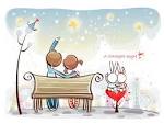 Sweet couple cartoons - Art gallery