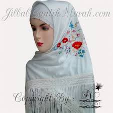 Jilbab Tile Gradasi Dua Warna Cantik | Jilbab Cantik Murah