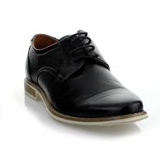 Mikoloti Men's Black Classic Lace-up Oxford Shoes - 16270585 ...
