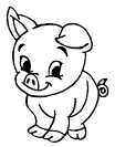 Pig coloring page