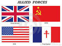 Royalty Free Stock Photo: Allied Forces in World War 2
