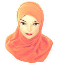 Hijab deux pièces couleur