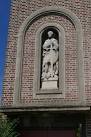 Dragon-Slayer. Statue of St George on the façade of St George's Church - via Daymix