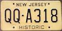 New Jersey Antique Auto License Plates