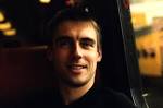 Jan Broersen in the train