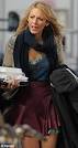Blake Lively nixes pregnancy gossip as she arrives on set | Mail
