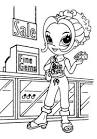 Lisa Frank coloring page