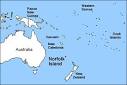 Map of Norfolk Island & The