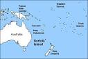 Map of Norfolk Island & The