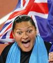 Valerie Adams carries the New Zealand flag aloft as she celebrates her gold ... - 4183266