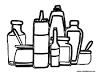 Condiments coloring page