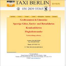 Taxiunternehmen Dieter Kreutz in Berlin - Telefon 030283955345 ...